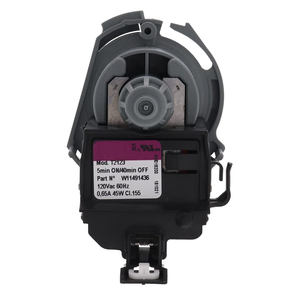 W11497943 Dishwasher Drain Pump Motor Compatible With Whirlpool dishwashers - Budora - W11412663