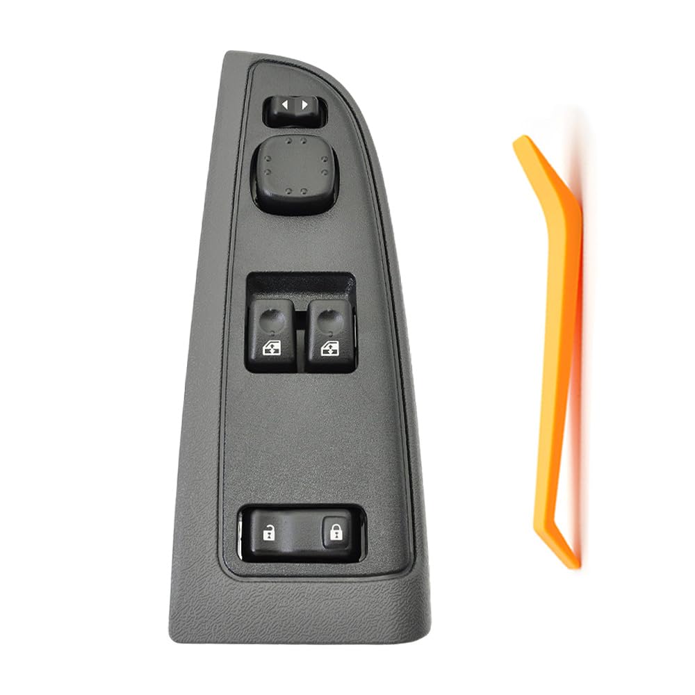 15883318 Front Driver Side Power Window Switch and Bezel Driver Side W/0 NO Folding Mirror Compatible with 2003-2007 Chevy Silverado & GMC Sierra 1500/2500/3500, Replaces# DWS-226, 920-023
