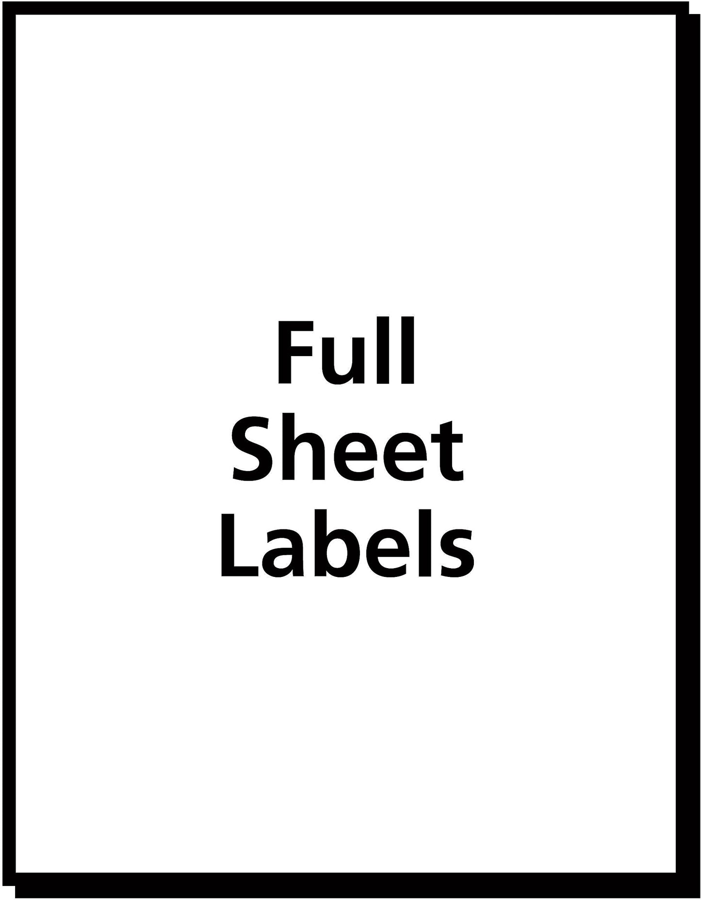 Avery 5353 Copier Label, Full Sheet, 8-1/2-Inch x11-Inch, 100/BX, White