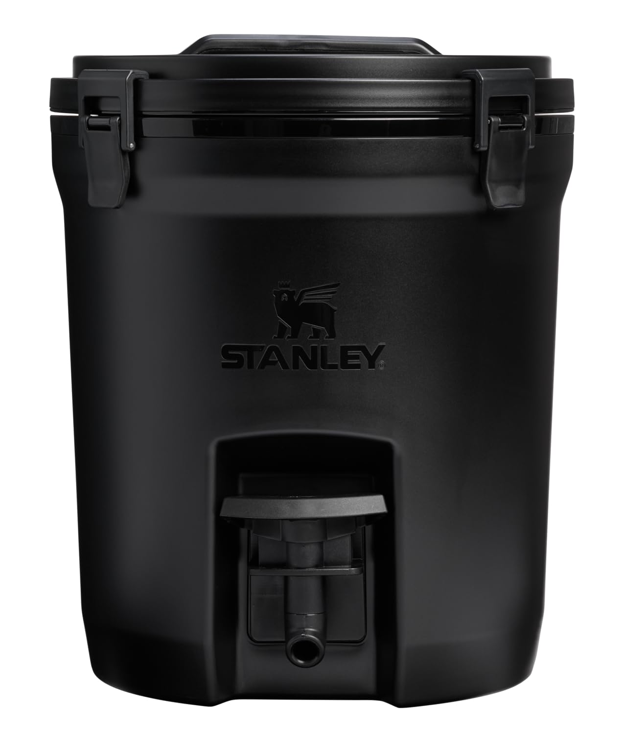 Stanley Adventure Fast Flow Water Jug 2 Gallon | Leakproof Ice Water Dispenser | Insulated Beverage Cooler | Easy Pour Spigot and Latched Foam Lid | BPA-Free | Black 2.0
