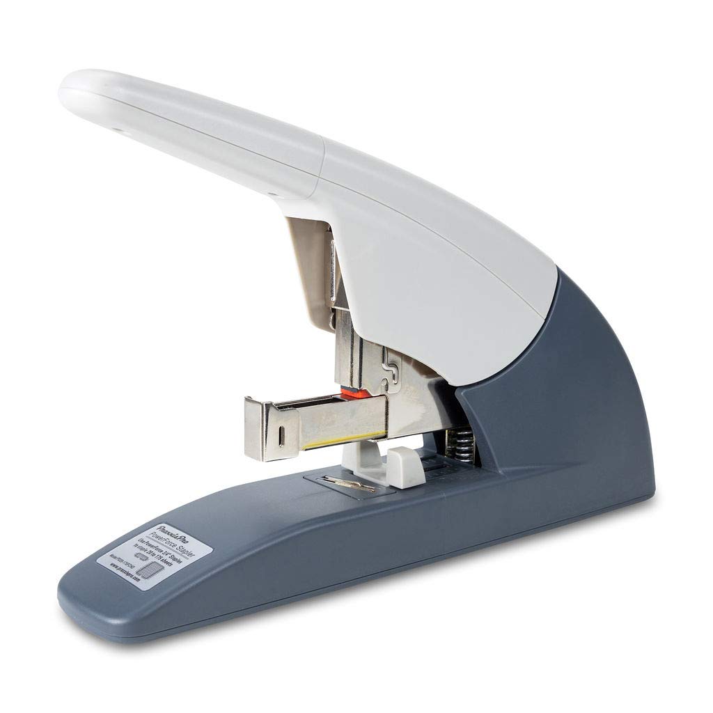 PraxxisPro PowerForce 175 Heavy Duty Flat Clinch Office Stapler, 20 to 175 Sheets Using one Size 3/4" Leg-Length Staple, Includes 400 Staples and a Staple Remover