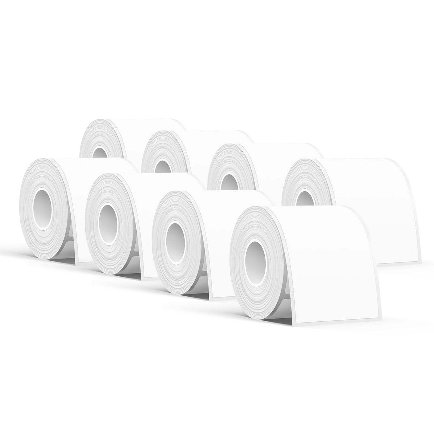 SUPVAN T50M Series Label Maker Tape, 8 Rolls 1.57'' × 1.18'' (40mm × 30mm) 250 Labels/Roll Genuine Laminated Thermal Label Tape, Waterproof Oilproof Highly Adhesive Auto Detect Labels, Black on White