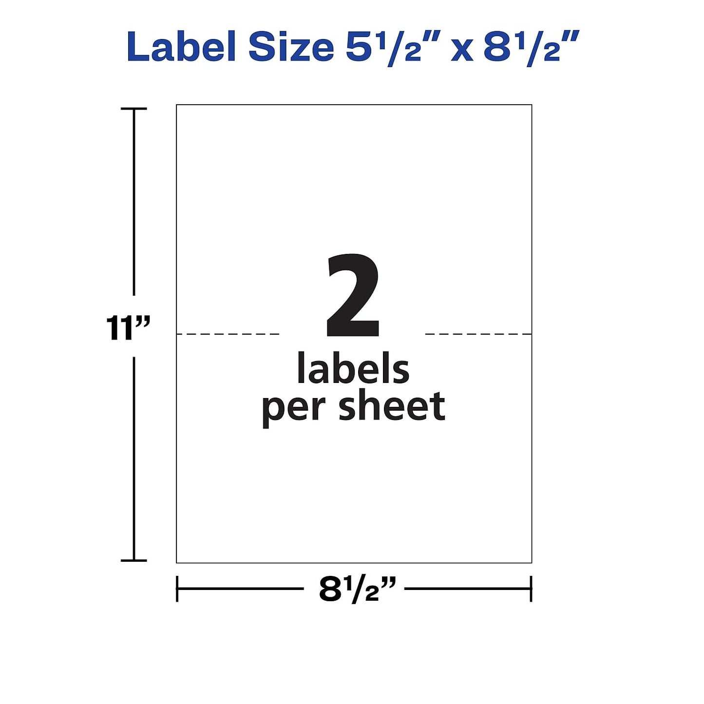 Avery Shipping Labels with TrueBlock Technology