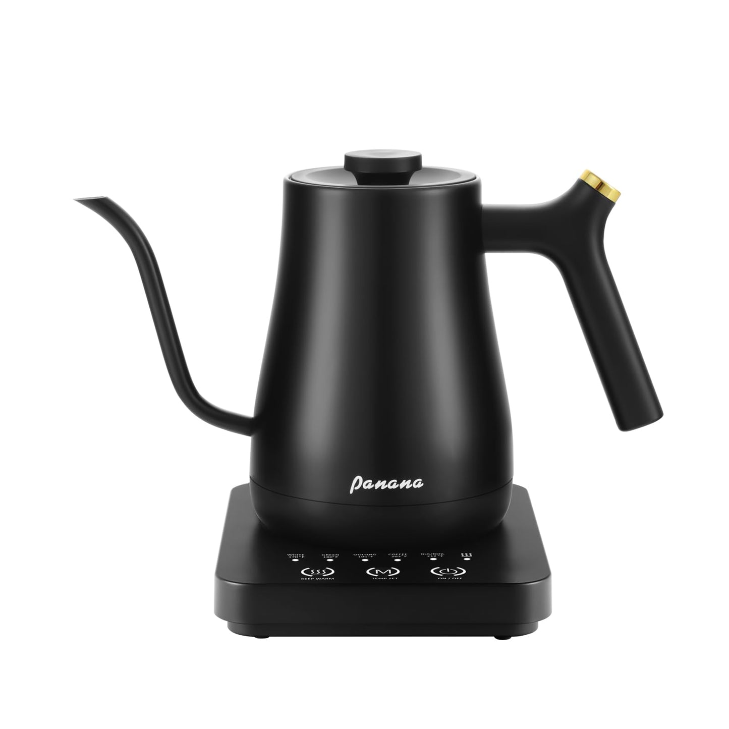 Panana Electrick Kettle, Gooseneck Electric Kettle Temperature Control with LCD Display, Pour Over Coffee Tea Kettle, Fast Heating, Overheat Protection, Memory Function,0.8L
