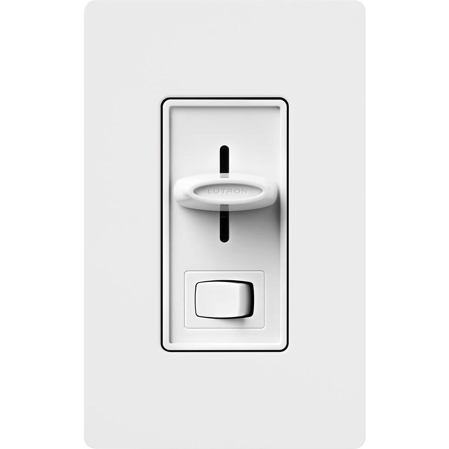 Lutron Skylark LED+ Dimmer Switch for Dimmable LED, Lutron Dimmer Switch For Halogen and Incandescent Bulbs, 150W/Single-Pole or 3-Way, SCL-153P-WH, White