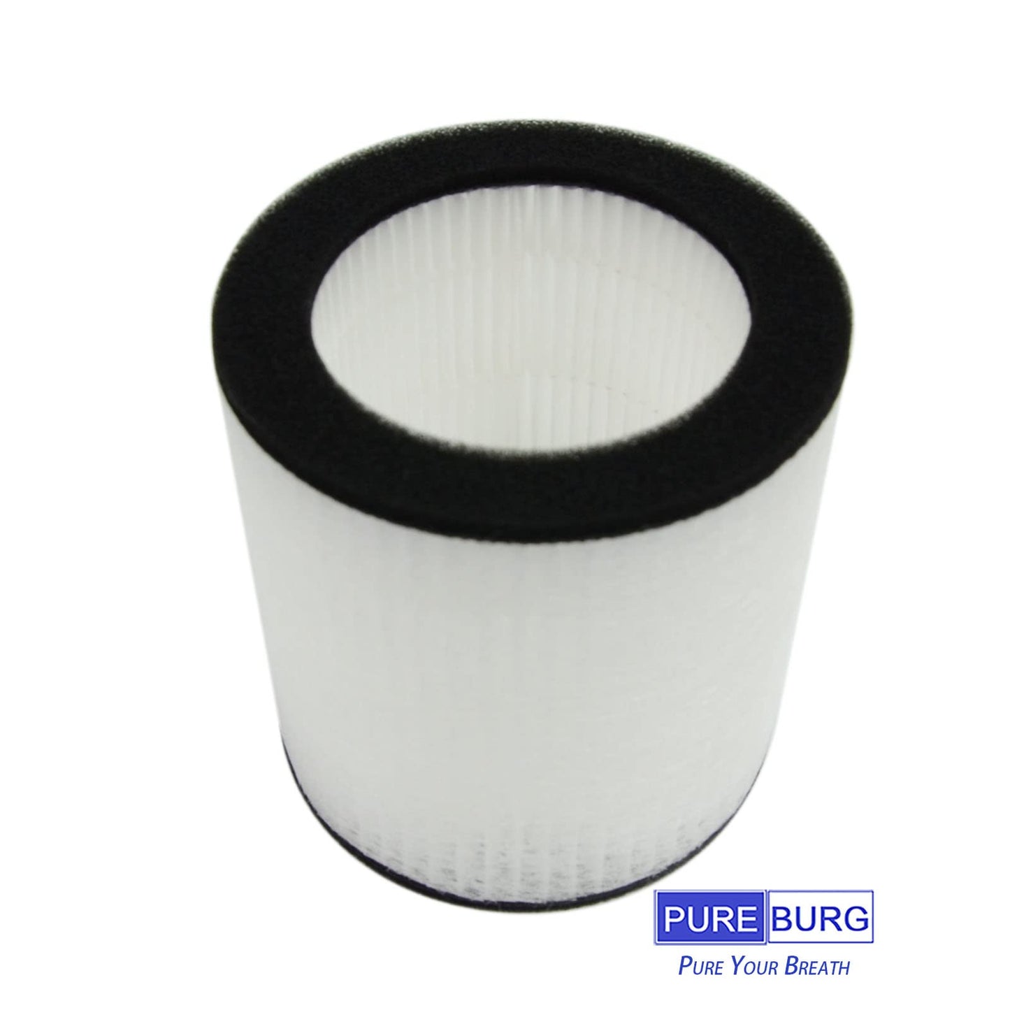 PUREBURG Replacement Filters Compatible with HIMOX H07 Portable desktop Air Purifier, 2-Pack H13 HEPA Air Clean Dust Odors