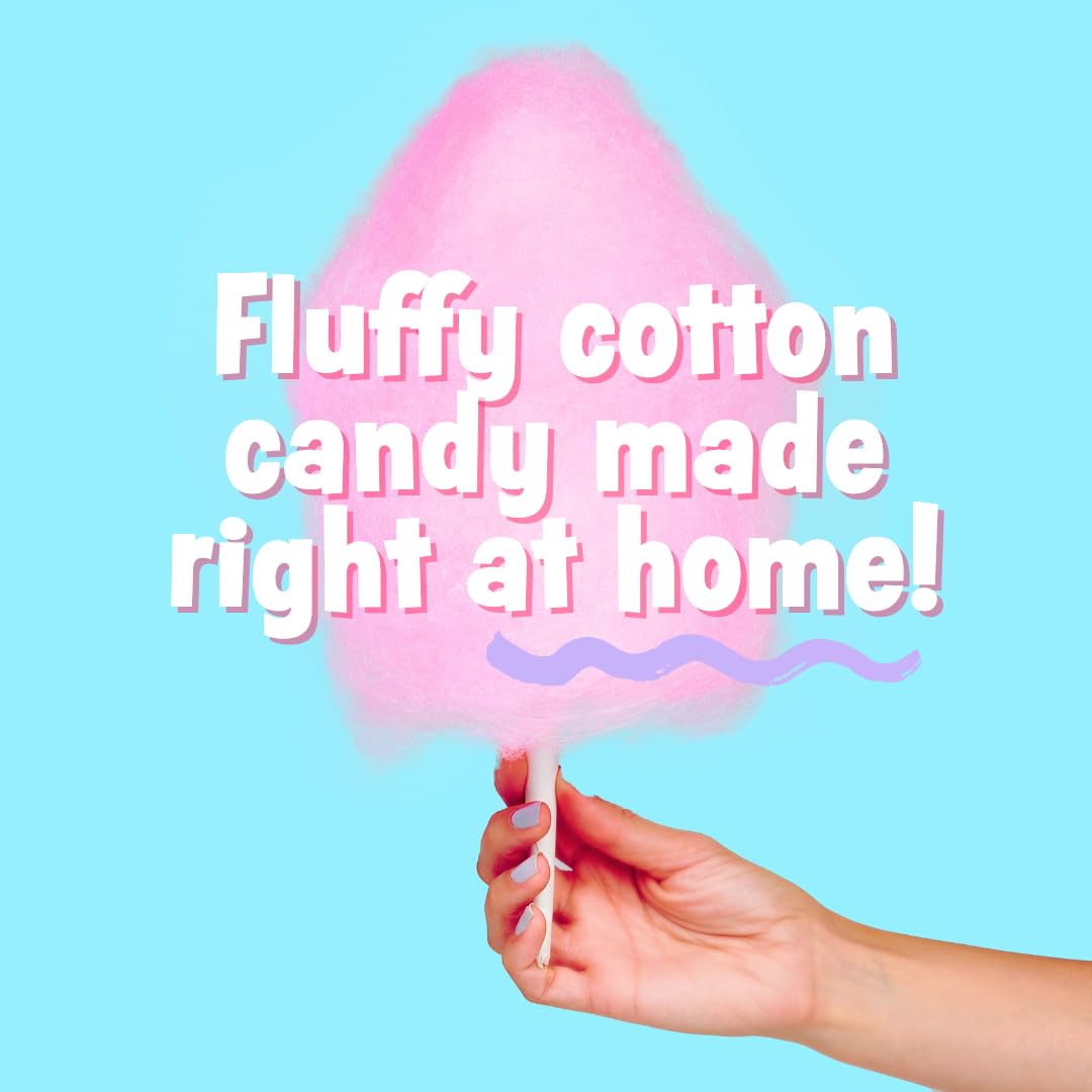 Cotton Candy Express Floss Sugar and Cones Variety Pack with 10 - 11oz Plastic Jars of Assorted Flossing Sugars, Plus 100 Paper Cones. Use With Cotton Candy Express Countertop Machine