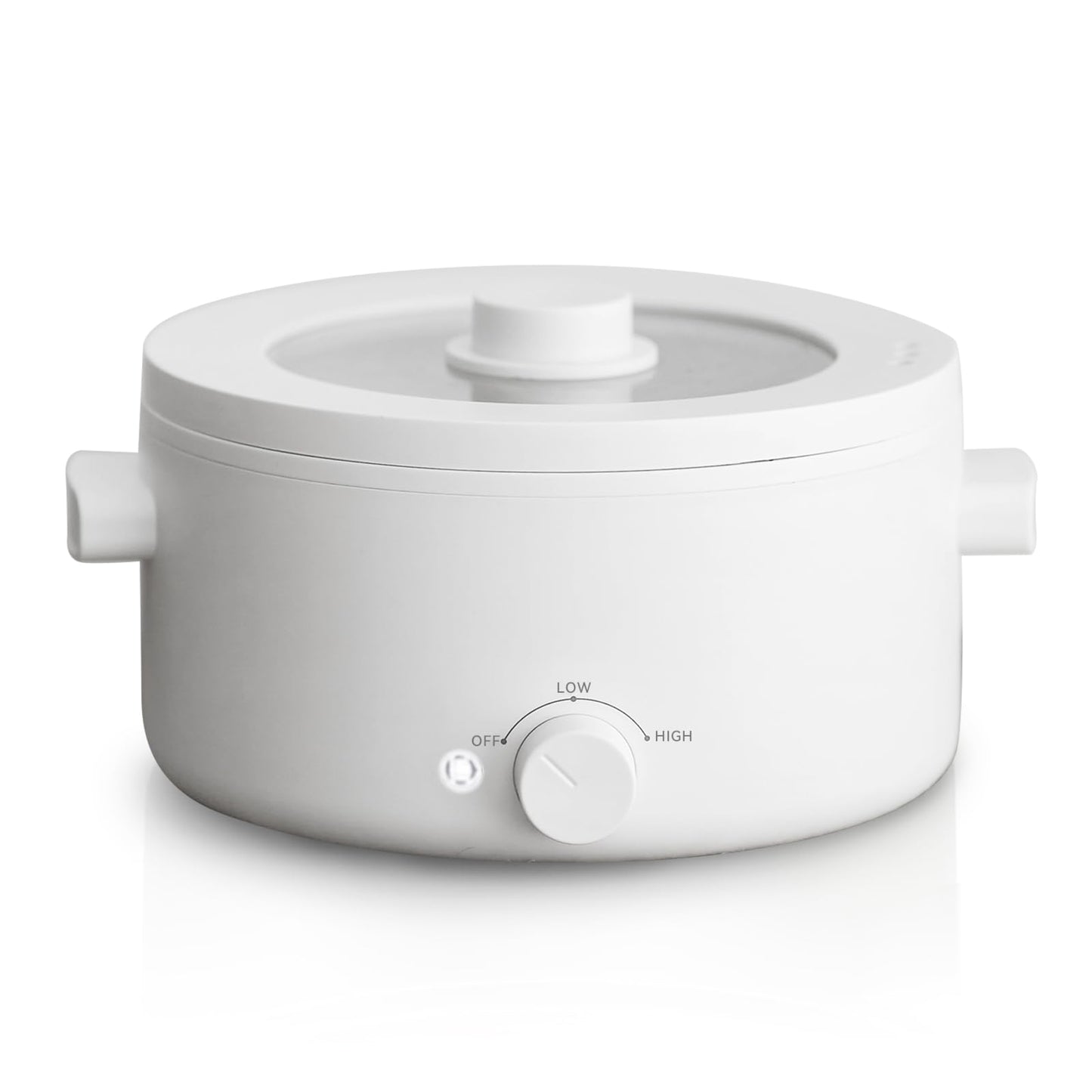 Electric Cooker, 2L Ceramic Glaze Non-stick Pot, Dual Power Multi-functional Electric Cooker, Suitable for Steak, Pasta, Hot Pot, Ramen, Quick Heating and Overheat Protection