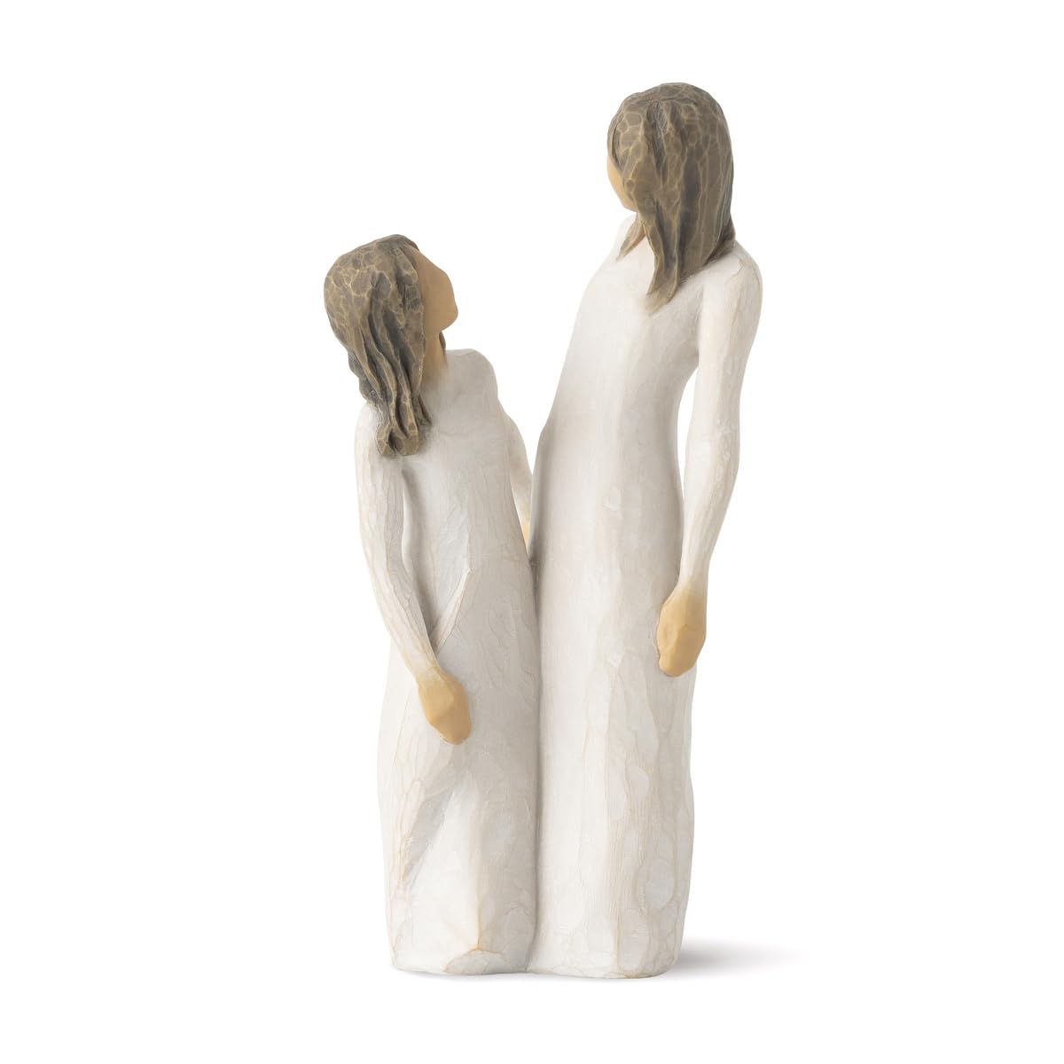Willow Tree Time Together, “I Love Our time Together”, Figure of Mother and Daughter with clasped Hands, Sculpted Hand-Painted Figure