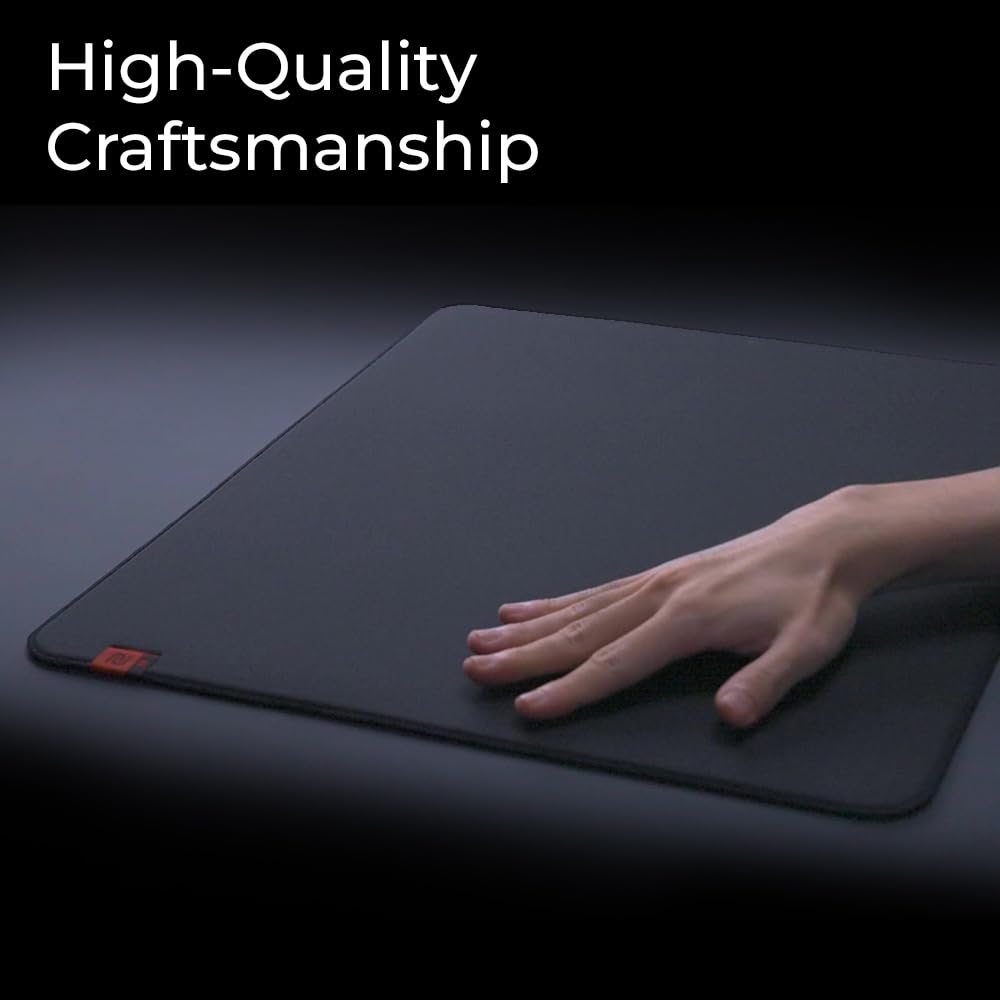 BenQ Zowie H-SR-SE Rouge II Extra Large Esports Gaming Mouse Pad, Humidity Resistance Color Cloth, Smooth Glide Feel, Uniform high-Density Rubber Base with Medium Softness, Anti-Slip Base
