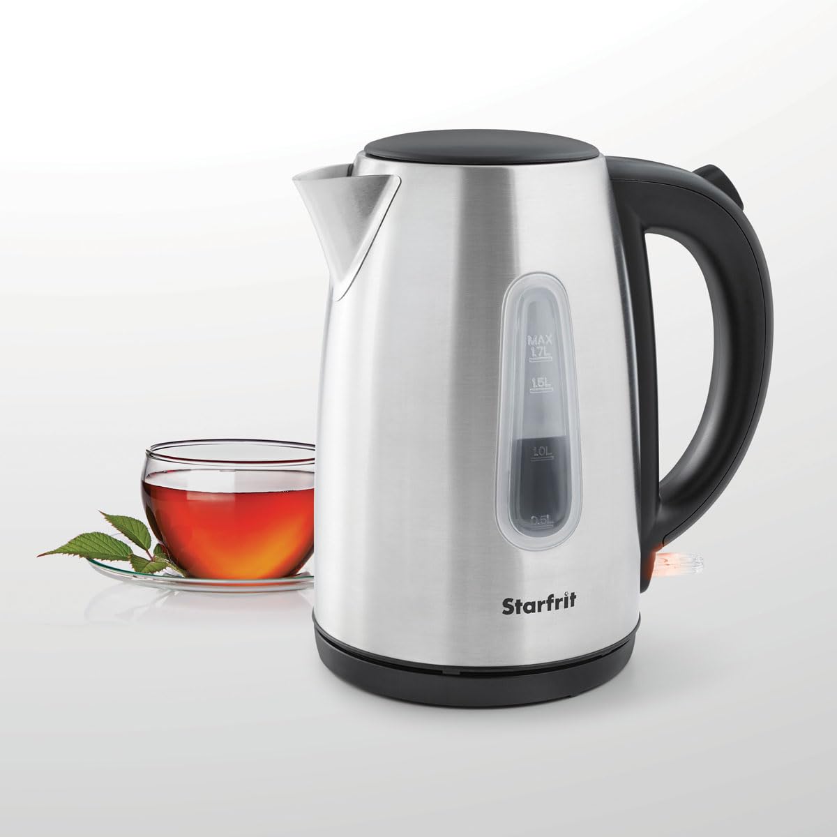 Starfrit Electric Kettle - 1.7L - Water Level Window - Automatic Shut-Off - 1500W