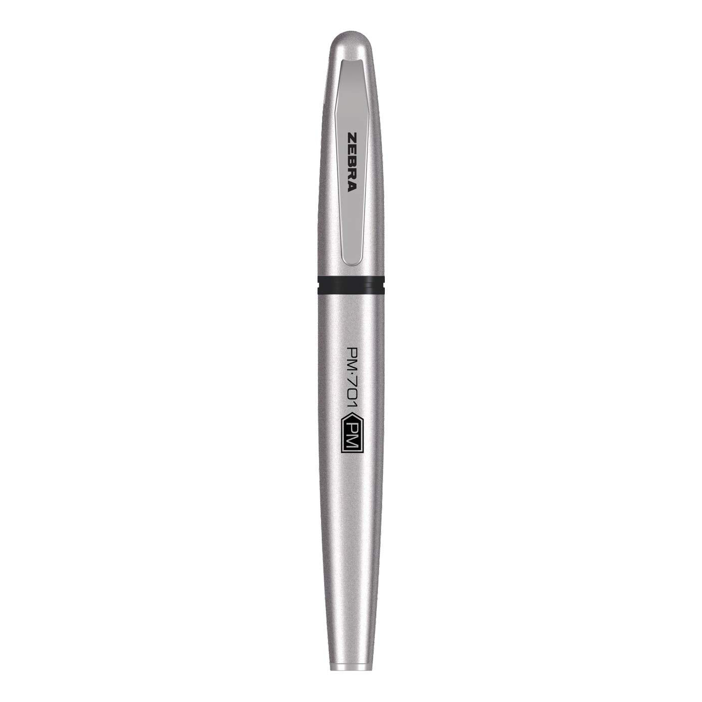 Zebra Pen Premium Steel Writing Set, PM-701 Permanent Marker, F-701 Ballpoint Pen, M-701 Mechanical Pencil, Ideal for Tactical Use, Great for Gift Giving, 3-Pack (11213)