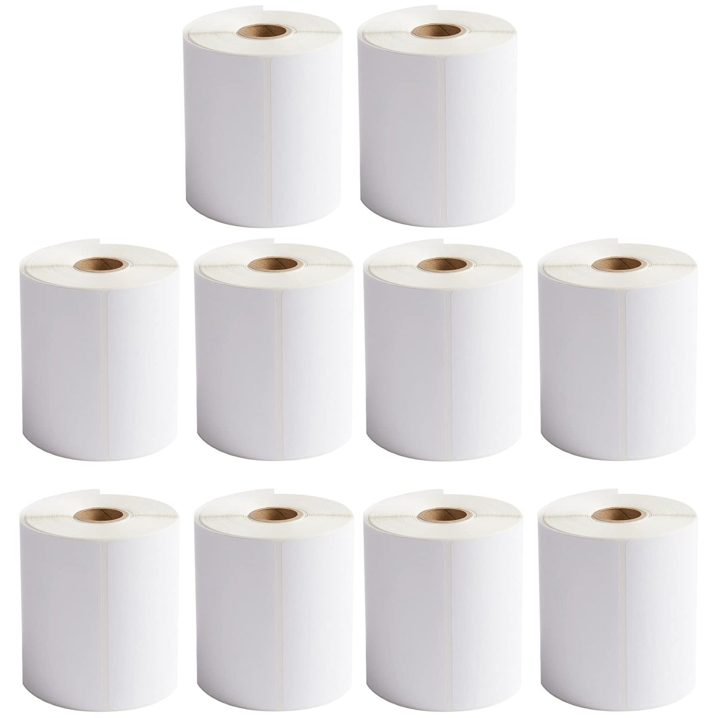 FungLam 10 Rolls 4"x6" Direct Thermal Printer Label, Shipping Labels Compatible with Zebra, Rollo and Most Thermal Printer, Perforated Postage Label Paper, 250 Labels/Roll