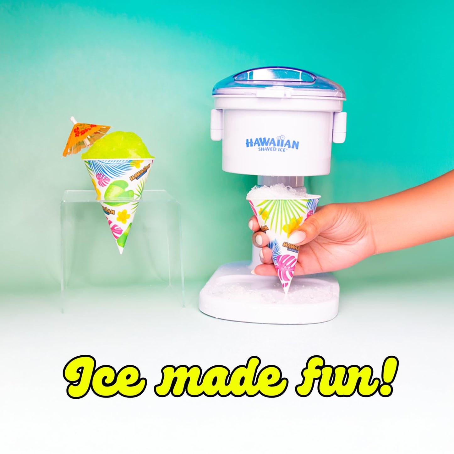 Hawaiian Shaved Ice Kid-Friendly Electric Snow Cone Machine