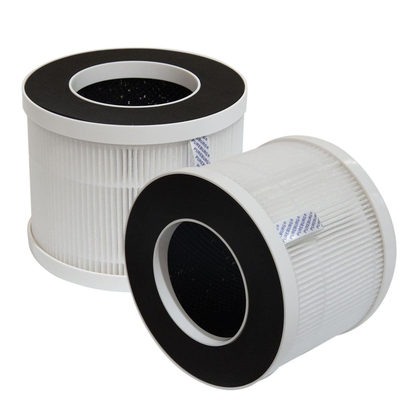 PUREBURG Replacement Filter Compatible with Happi KJ80 My Happi Air Purifier, H13 True HEPA and Activated Carbon Multi-Layer Filtration, Pack of 2