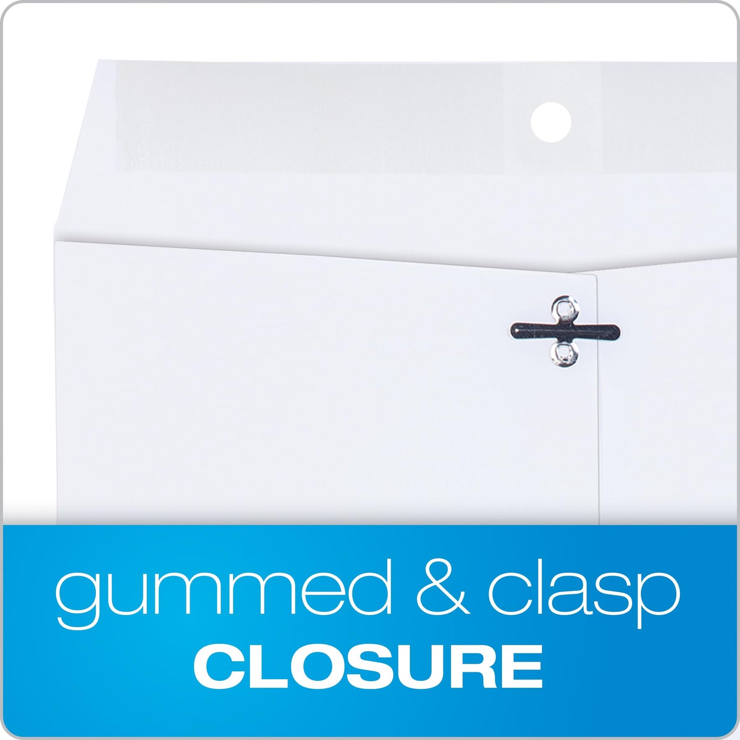 Quality Park 9 x 12 Clasp Envelopes,Deeply Gummed Flaps for Permanent Secure Seal, Great for Filing, Storing or Organizing Documents, 28 lb. White Wove, 100/Box (QUA38390)