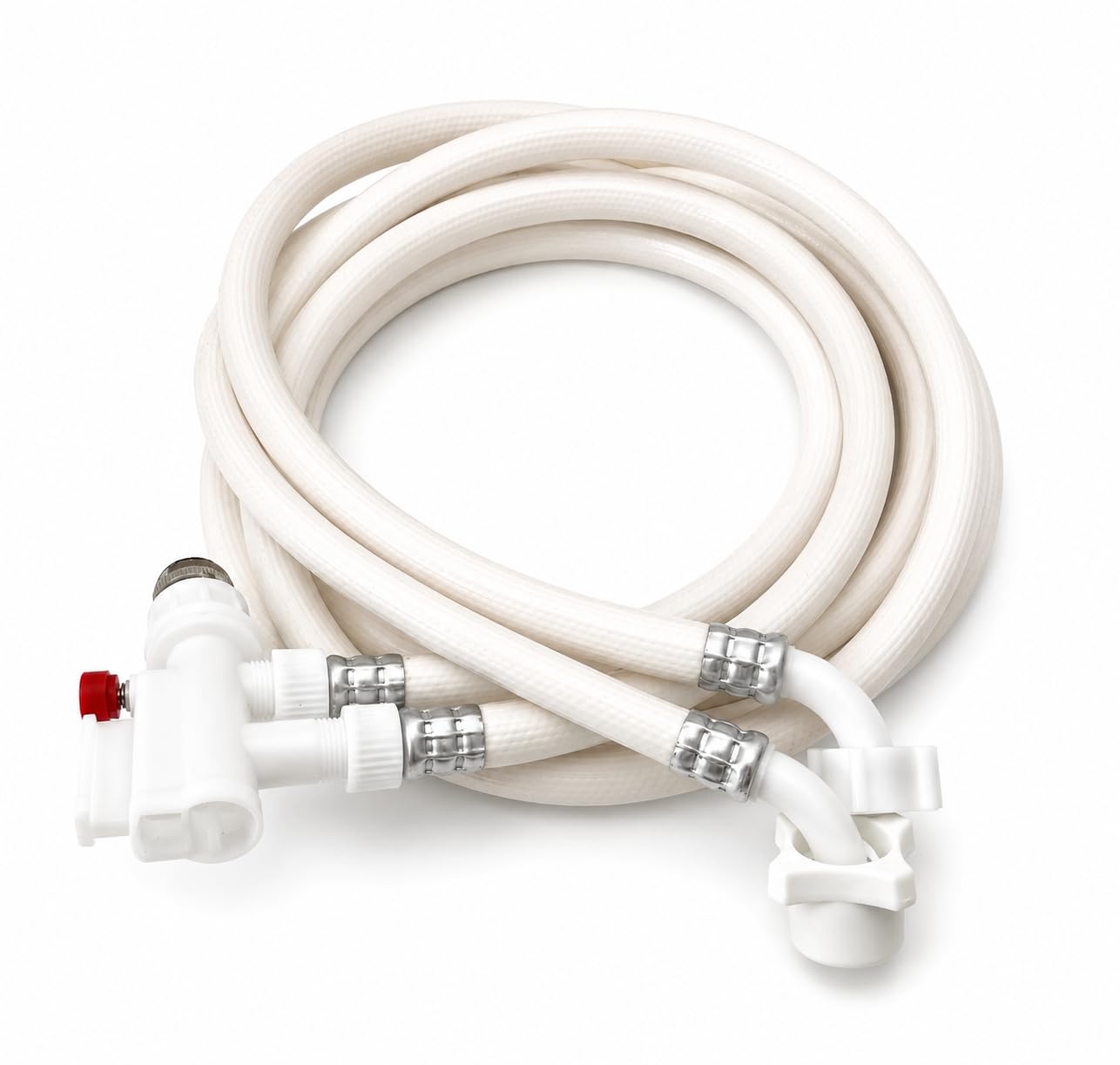 Shark Industrial 8 FT Countertop Dishwasher Fill and Drain Hose Kit with faucet adapter for all major brands (8)