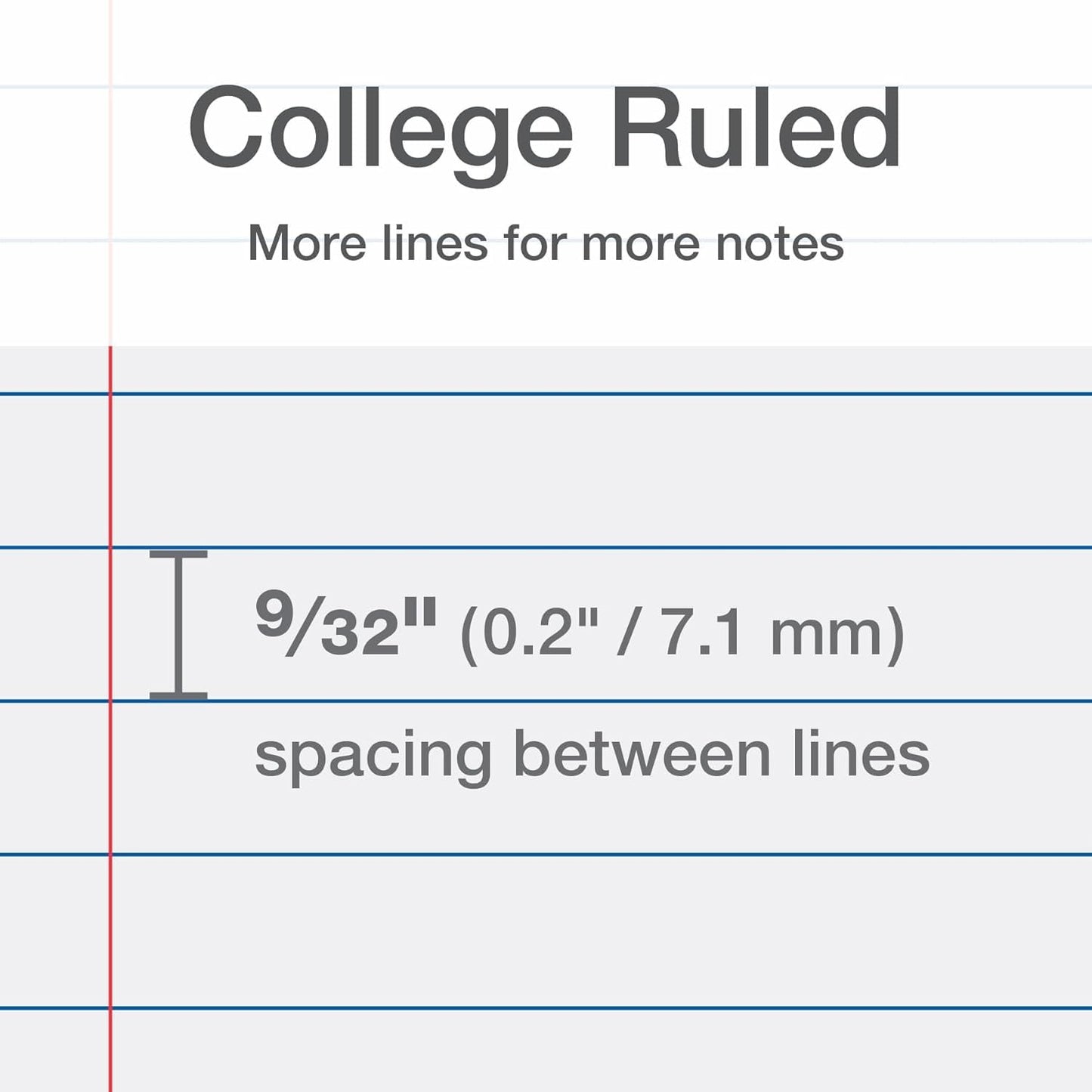 Oxford Reinforced Filler Paper, 8.5 x 11 Inch, College Rule, 3 Hole Punched, Lined Loose Leaf Paper for Ring Binders, 500 Sheets, White (1002097)