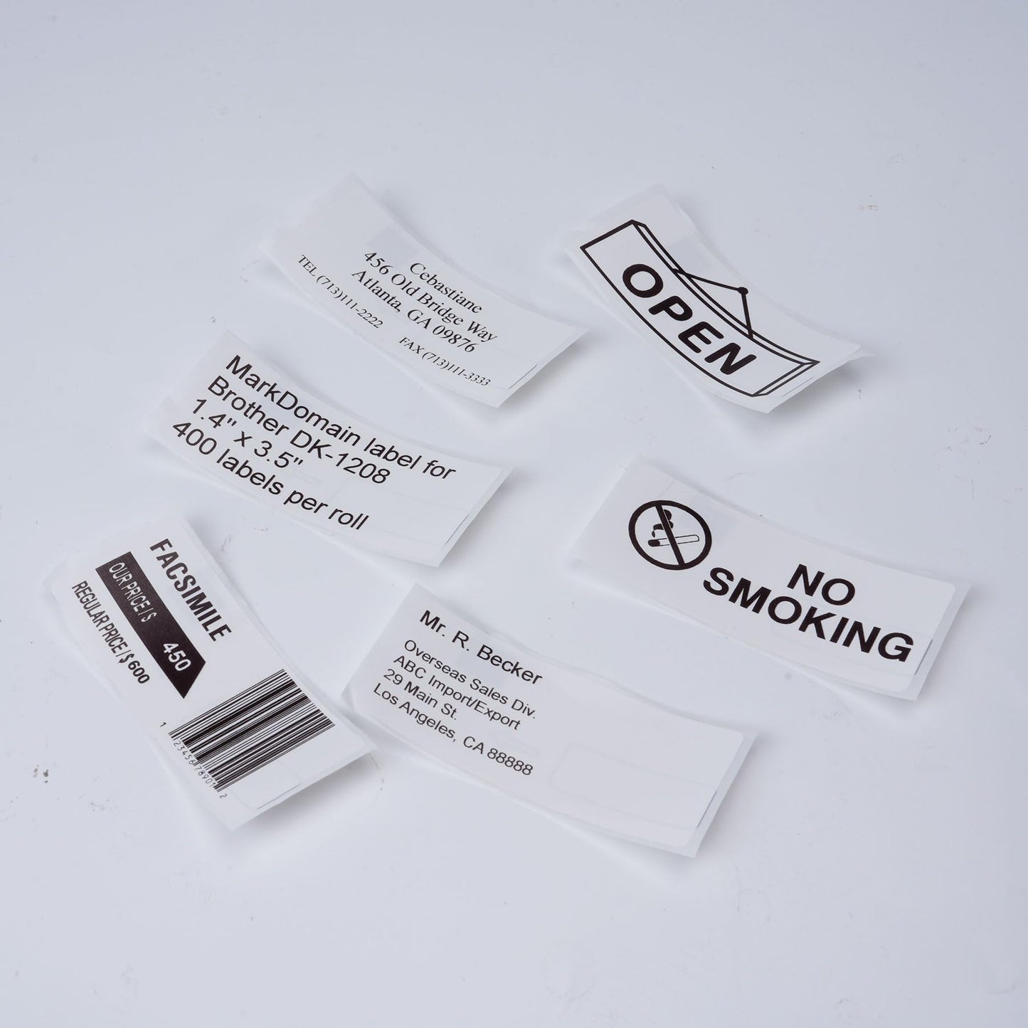 Replace for Brother DK-1208 Die-Cut Large Address Paper Labels, 1.4 in x 3.5 in, 400 per Roll/ 4000 Labels for QL-800 ql-820nwb Printer, 10 Rolls + 1 Frame