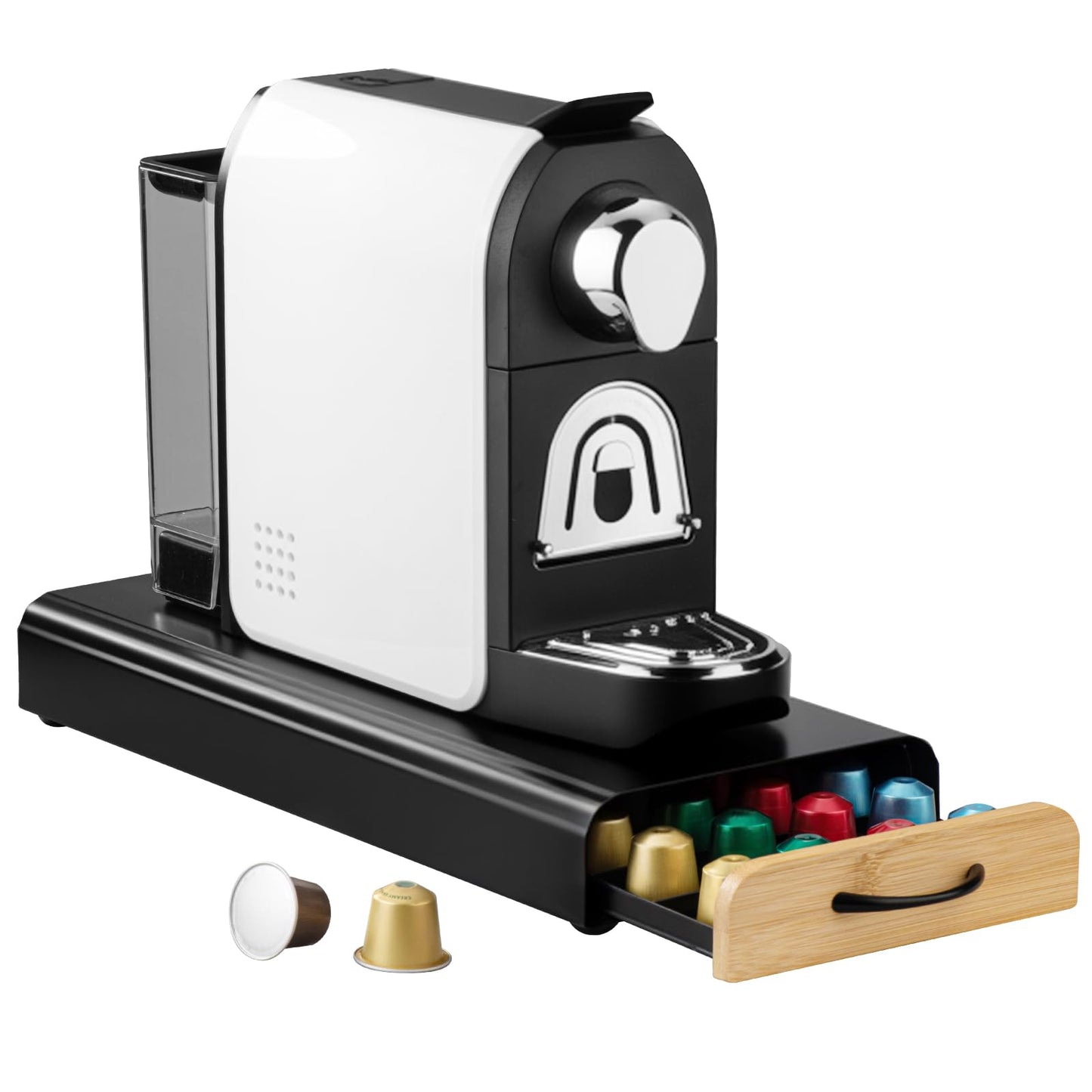 Coffee Pod Holder Drawer– serve for OriginalLine Capsules, Holds 40 Coffee Pods – Sleek Coffee Station Organizer with Anti-Slip Base