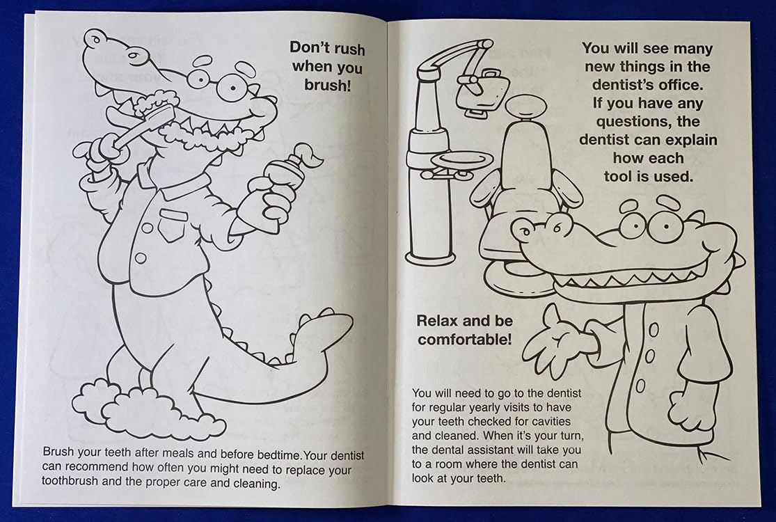 ZOCO – It's Tooth Time Coloring & Activity Books (25 Bulk Pack, Without Crayons) – Dental Hygiene Education Toys for Kids