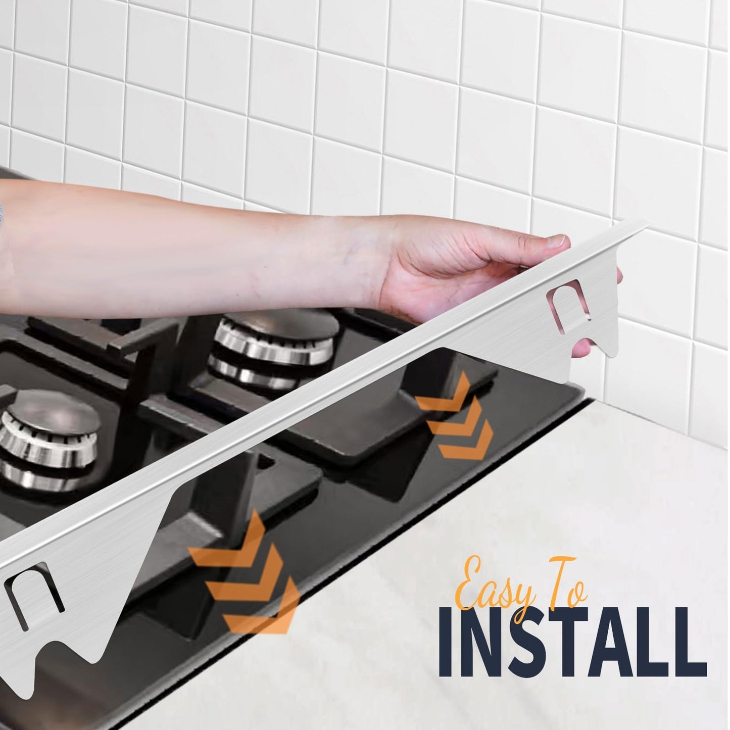 Upgrade 316 Stainless Steel Stove Gap Covers, 2 Pack Stove Gap Filler ALMCALS Stove Gap Guards Range Trim Kit Heat Resistant Oven Gap Filler Between Stovetop and Counter