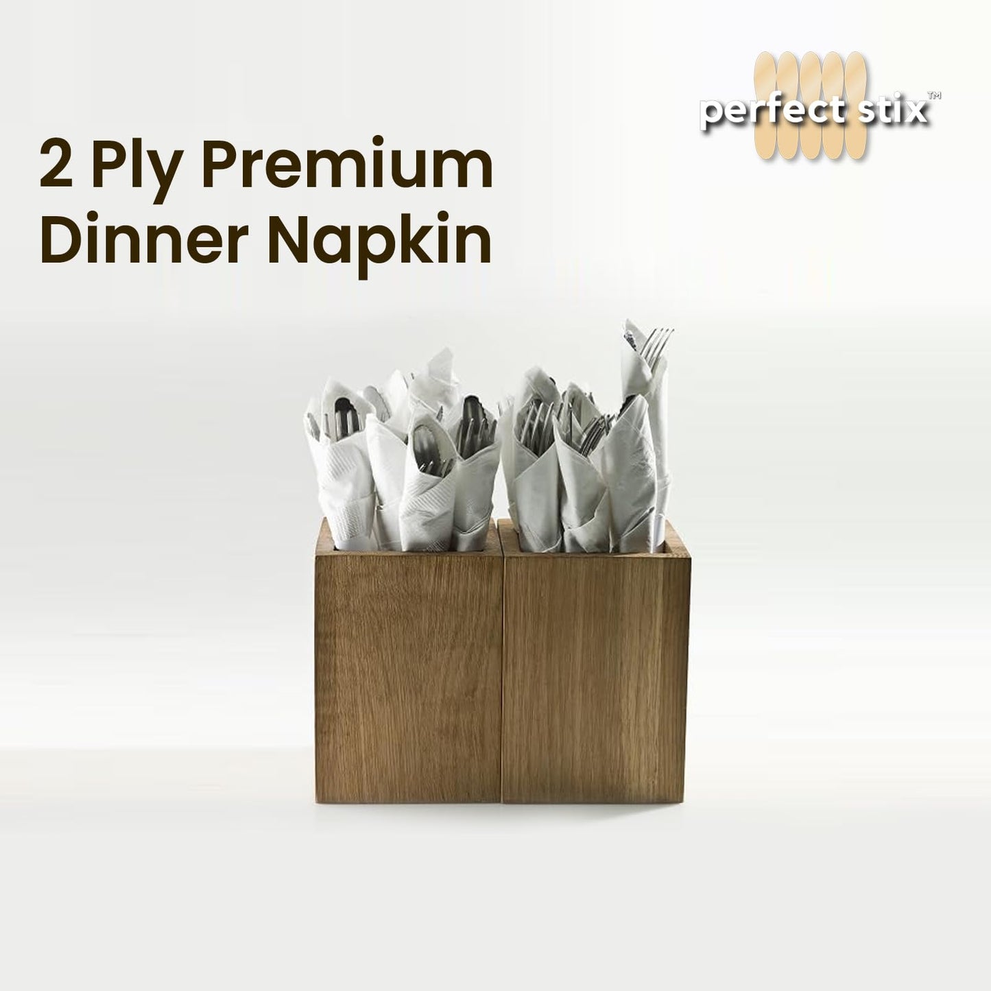 2 Ply Premium Dinner Napkin 1/8 Fold (Package of 600ct) 15" x 17"