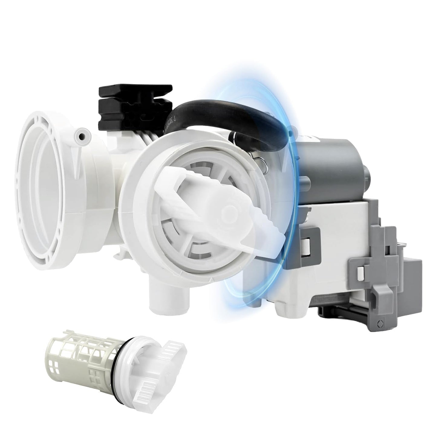 Upgraded DC97-20621A DC97-20621C (OEM) Washer Drain Pump Assembly for Samsung, for WF46DBH500AWA5 WF45R6300AW/US WF45R6100AP/US WF50BG8300AVUS WF45B6300AC/US WF45B6300AP/US for Samsung Washer Parts