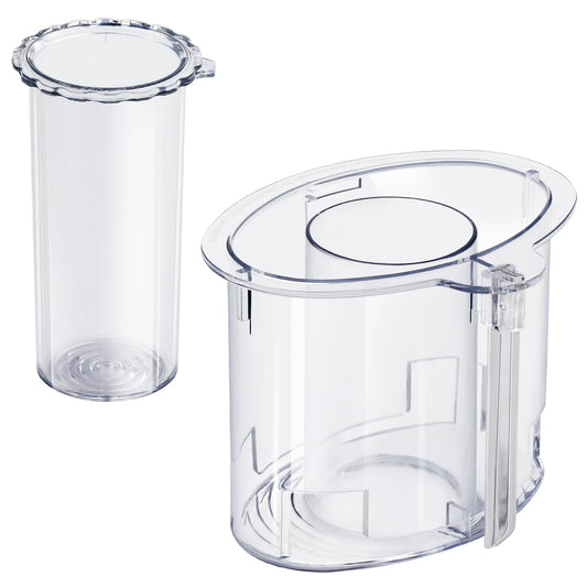 14-cup Large Pusher DLC-2014PT1 and Small Pusher DLC-2014SPT1-1, Compatible 4 Locking Tabs DLC-005AGTXT1 Bowl and DFP-14NWBCT1X Cover, Food Processor Parts Replacement Fits DFP-14 DLC-2014