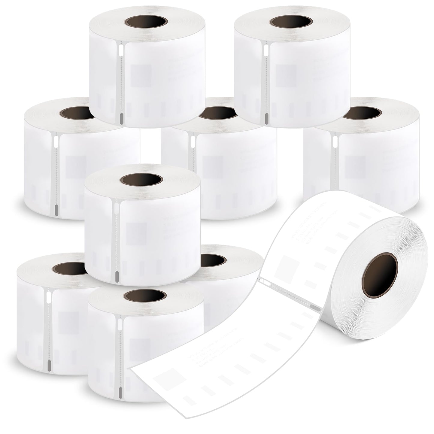 L LIKED 10 Rolls 2-5/16" x 4" Thermal Shipping Labels, Perforated Line, Compatible with Rollo, Zebra, Jadens, Nelko, Munbyn, Phomemo Desktop Printers and Dymo 30256 Replacement (3000 Labels)