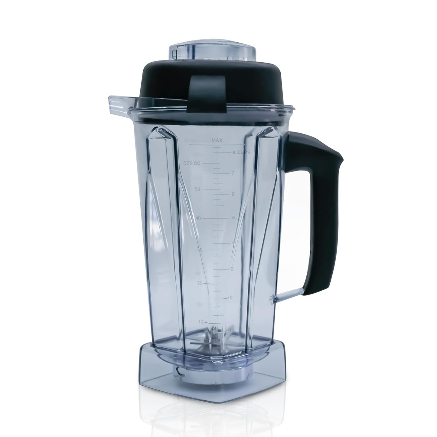 Pure Realm 64oz Replacement Container for Vitamix blender pitcher,BPA-Free Mixing Cup with Stainless Steel Blade, Compatible with 5200, 5000, 6000, 6300, E310, A2300, VM0101 etc, Dishwasher Safe