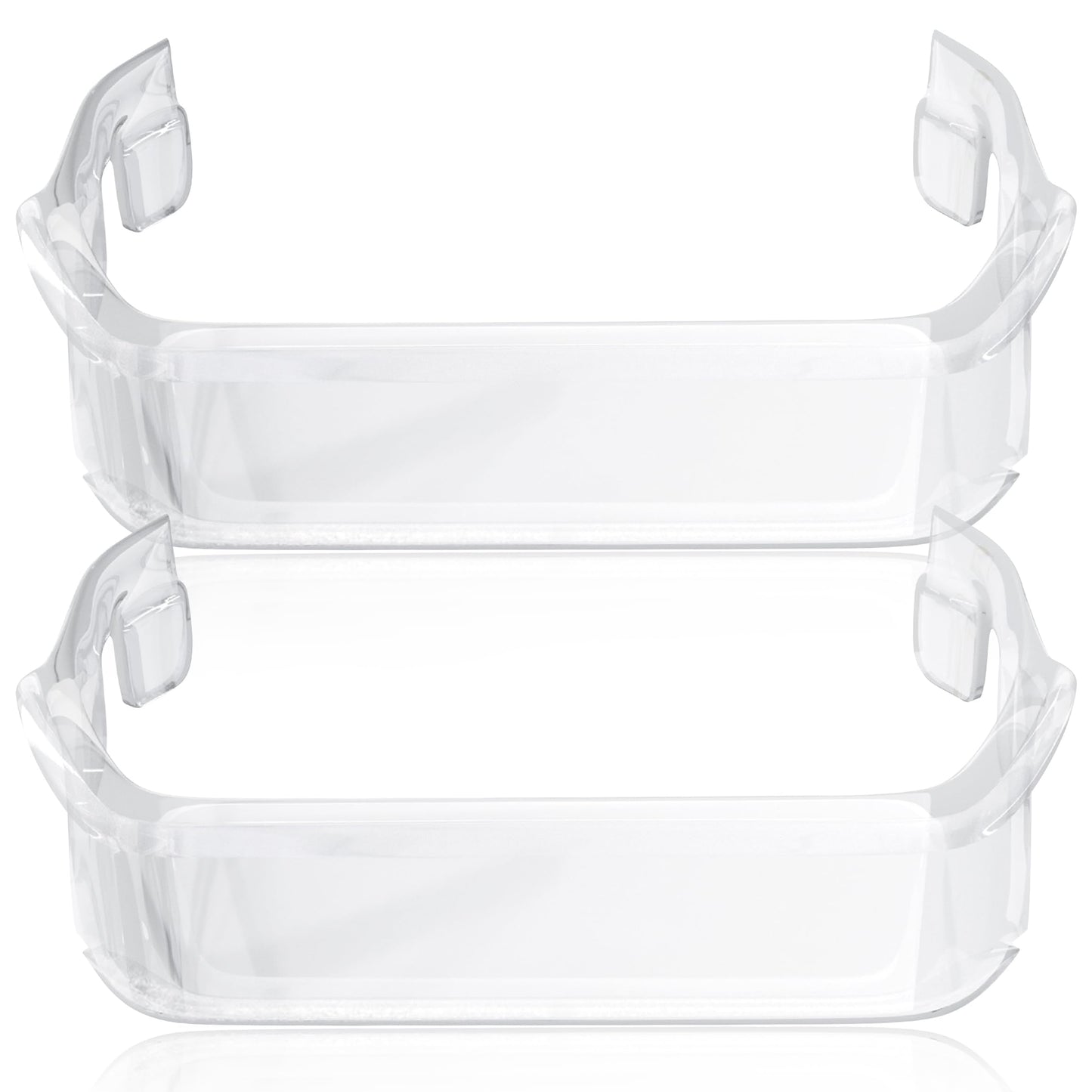 PartsBroz Door Bin 240351602 (2-Pack) for Frigidaire Freezer Shelf Replacement, Kenmore LGHX2636TF0 FGSS2635TF1 FGSS2635TF6 FGSS2635TD9 FGSS2635TF0 FGSS2635TFB GLRS264ZAQ4 LGHX2636TF7 LGHX2636TFB