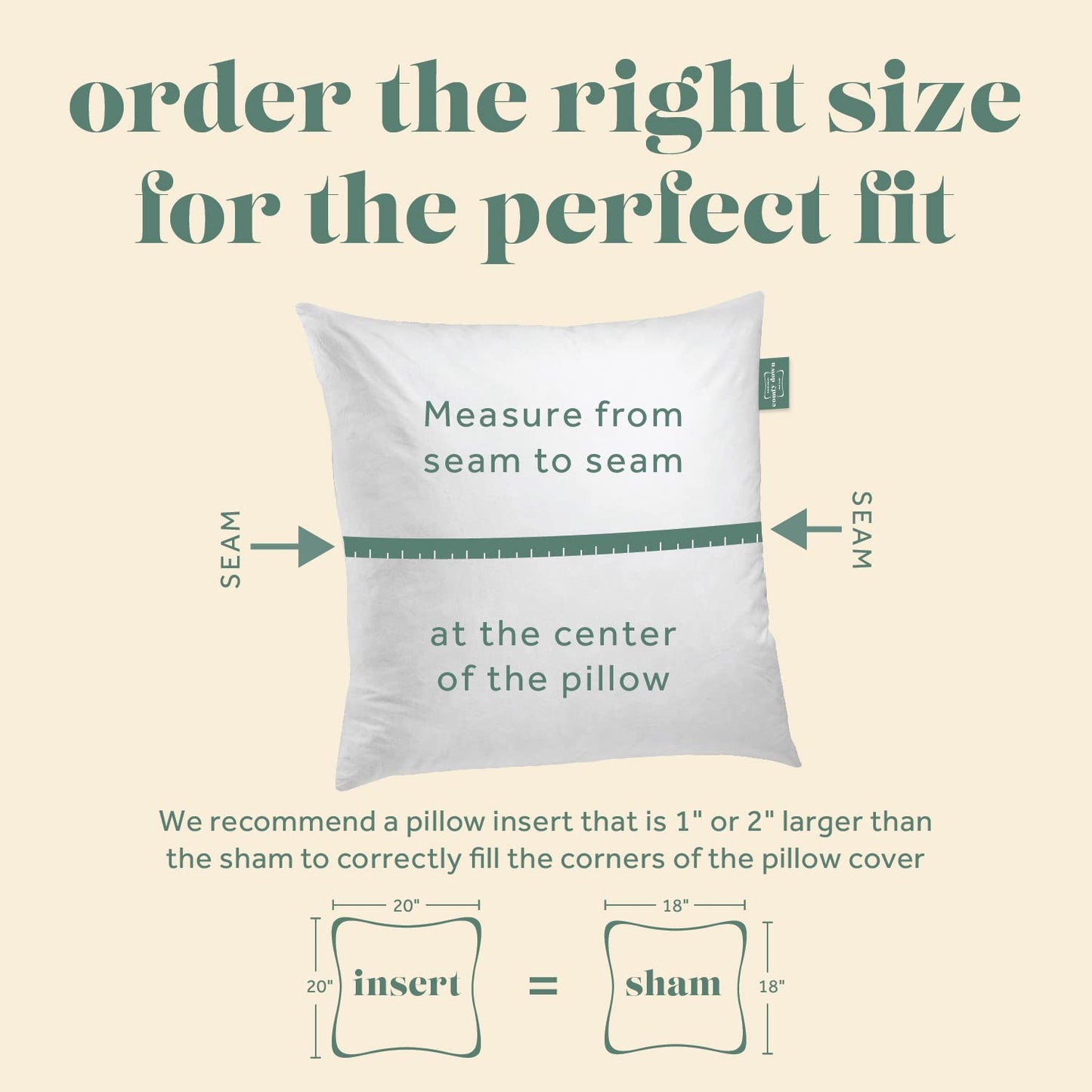 ComfyDown 22x22 Throw Pillow Inserts (Set of 2), Down & Feather Fill, 100% Cotton Cover, Made in USA – Premium Soft Decorative Pillow Forms Sham Stuffers for Bed, Sofa & Couch