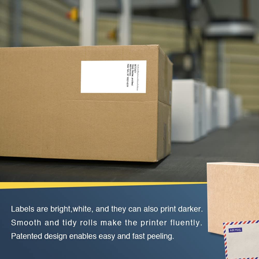BETCKEY - Compatible Continuous Labels Replacement for Brother DK-2223 (1.9 in x 100 ft), Use with Brother QL Label Printers [6 Rolls]