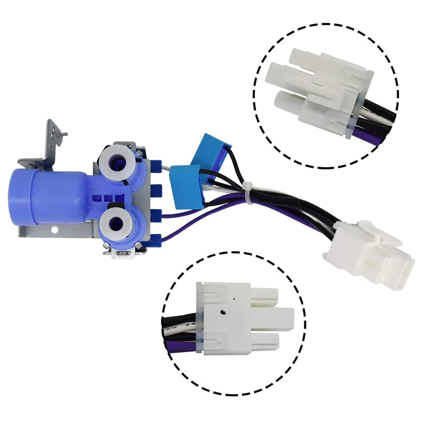 [DA62-02360B Valve OEM Mania] DA62-02360B NEW OEM compatible for Samsung Refrigerator Water Solenoid Valve Replacement Part