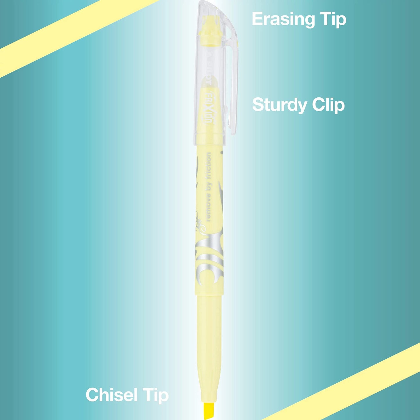 Pilot FriXion Light Pastel Erasable Highlighters, Chisel Tip, Pack of 36, Assorted Bulk Aesthetic Highlighters - Ideal for School, Journaling, and Office Use