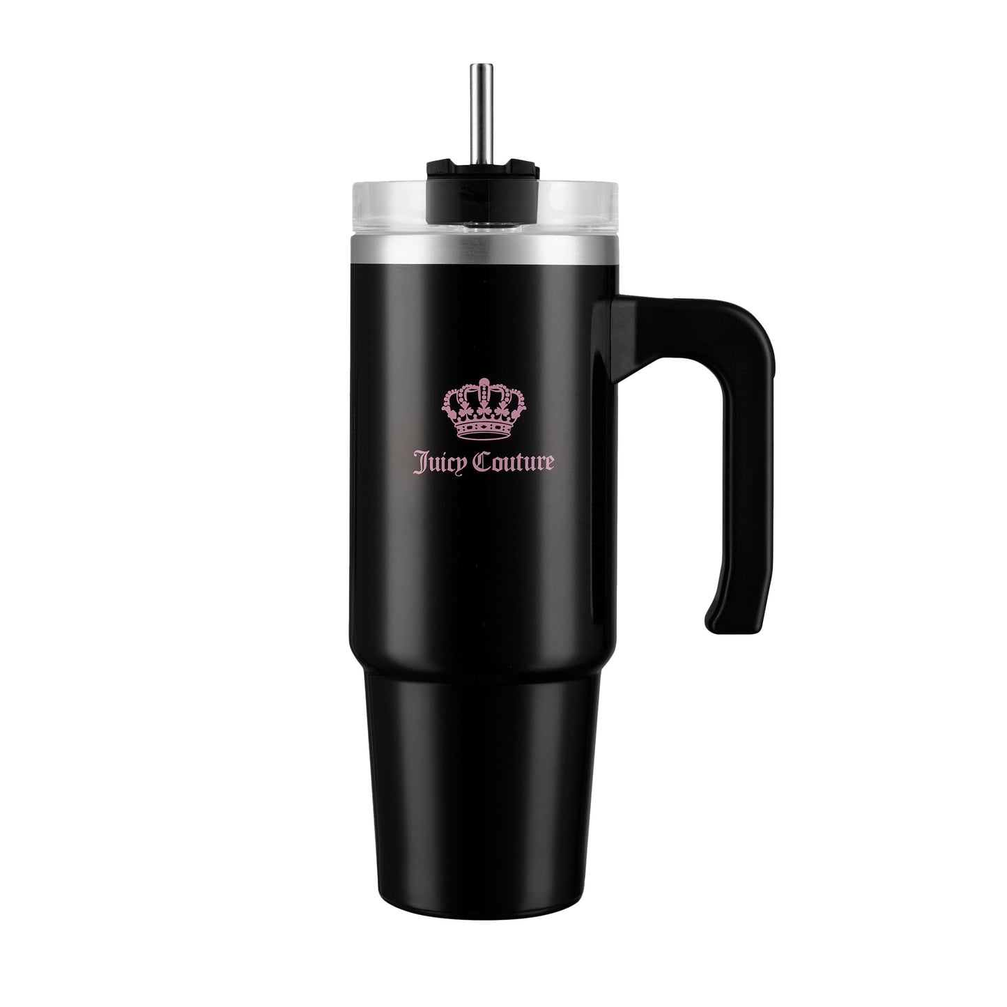 Juicy Couture Travel Style Fashion Water Bottle - Black - 31.5oz