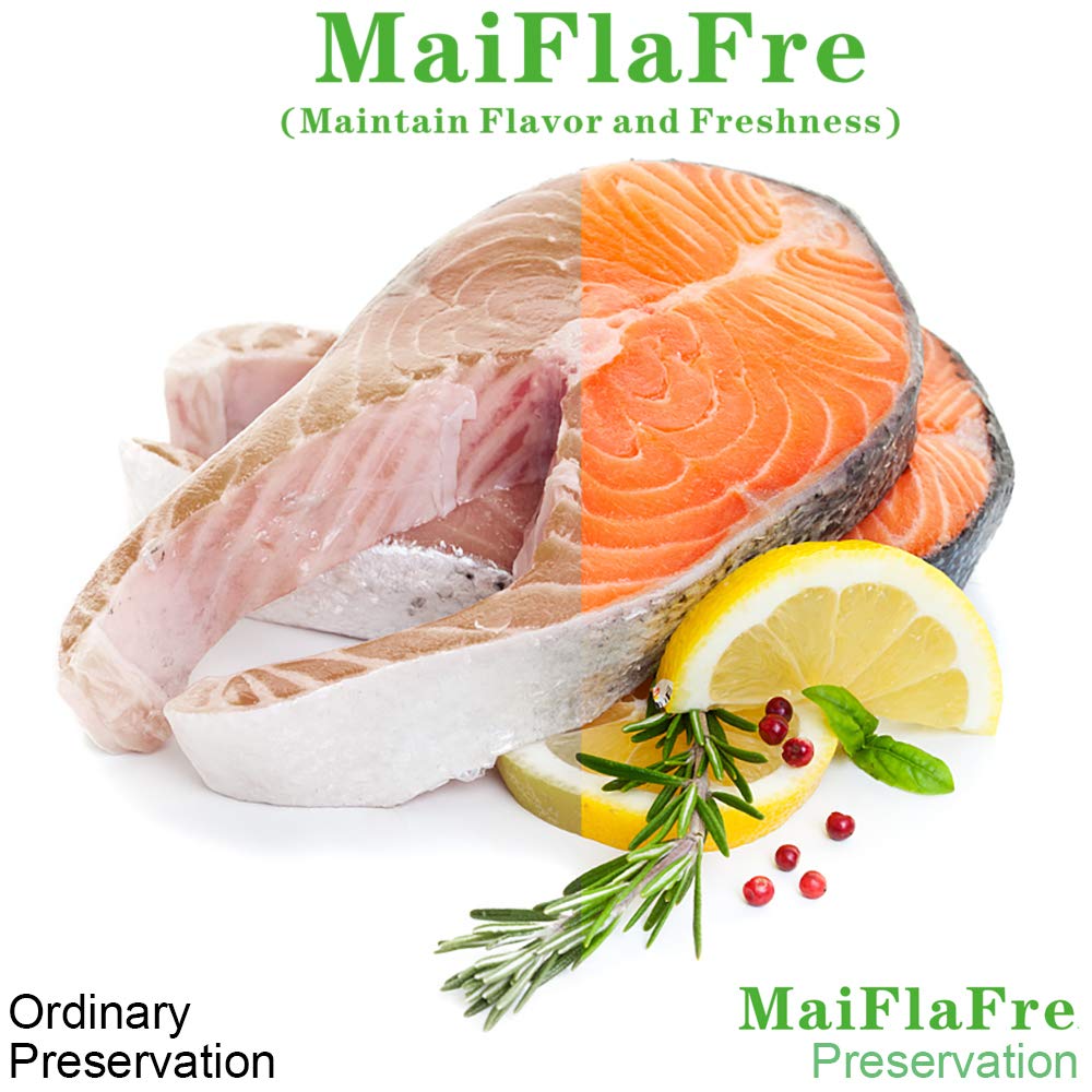 MaiFlaFre 200 Gallon11X16 Vacuum Sealer Bags with Commercial Grade, BPA Free, Heavy Duty.Vacuum Sealer Freezer Bags Compatible with Any Types Vacuum Sealer