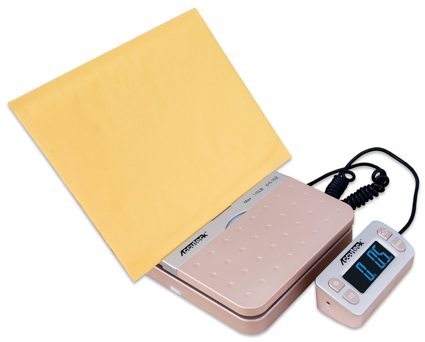 Accuteck ShipPro W-8580 110lbs x 0.1 oz Gold Digital Shipping Postal Scale, Limited Edition