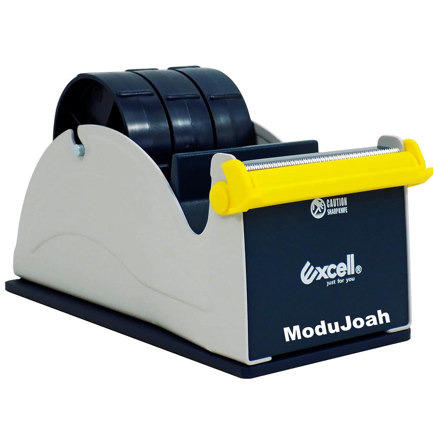 MDJ Excell Premium Steel 3 inch Core Metal Multi-Roll Desktop Tape Dispenser for Masking, Packing, Shipping, Packaging, Heat Transfer and Painter (3-inch Wide)