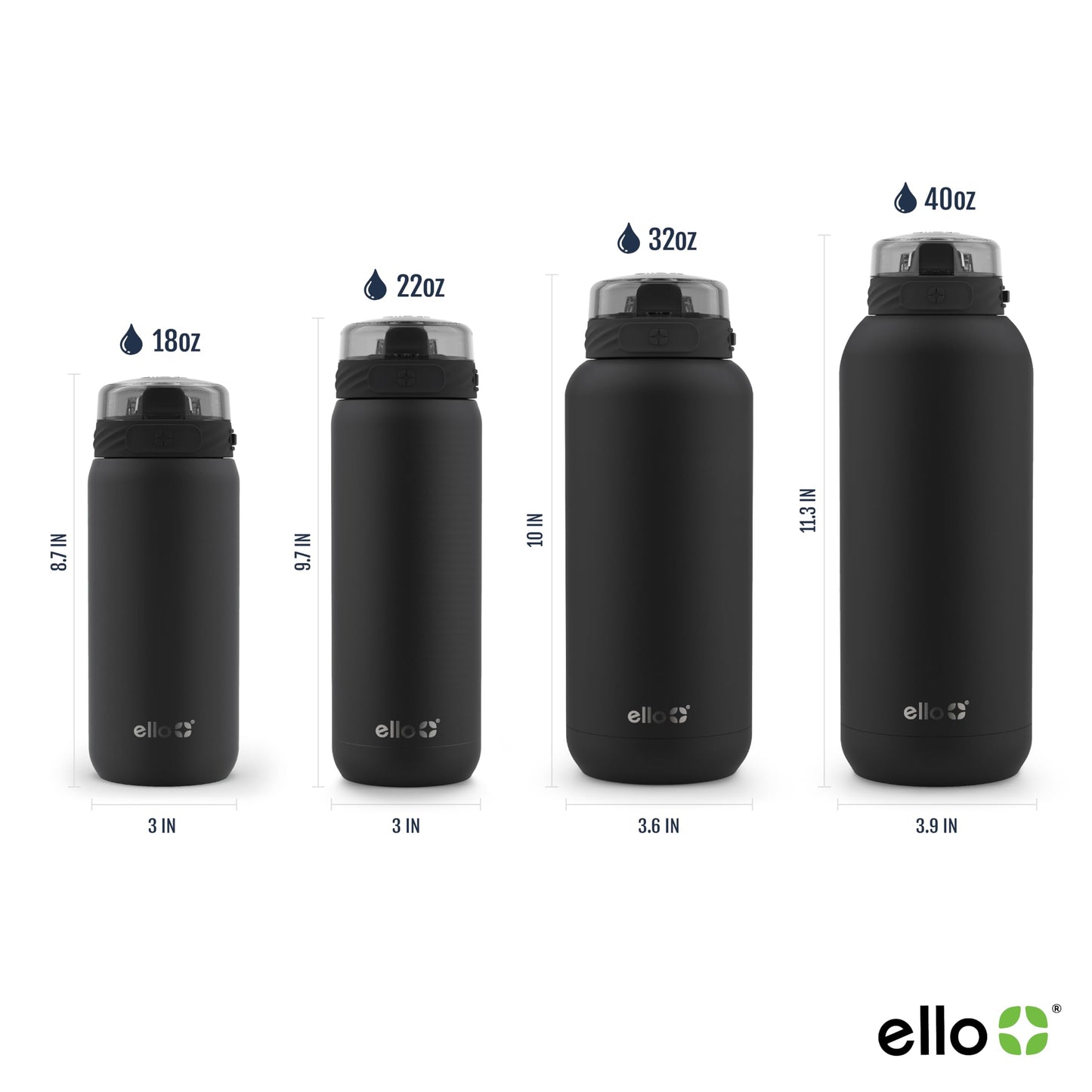 Ello Cooper 22oz Stainless Steel Water Bottle Vacuum Insulated with Straw and Carry Handle, Leak Proof Locking Lid with Soft Silicone Spout, Fits Car Cupholder, Dishwasher Safe, Figgy Pudding