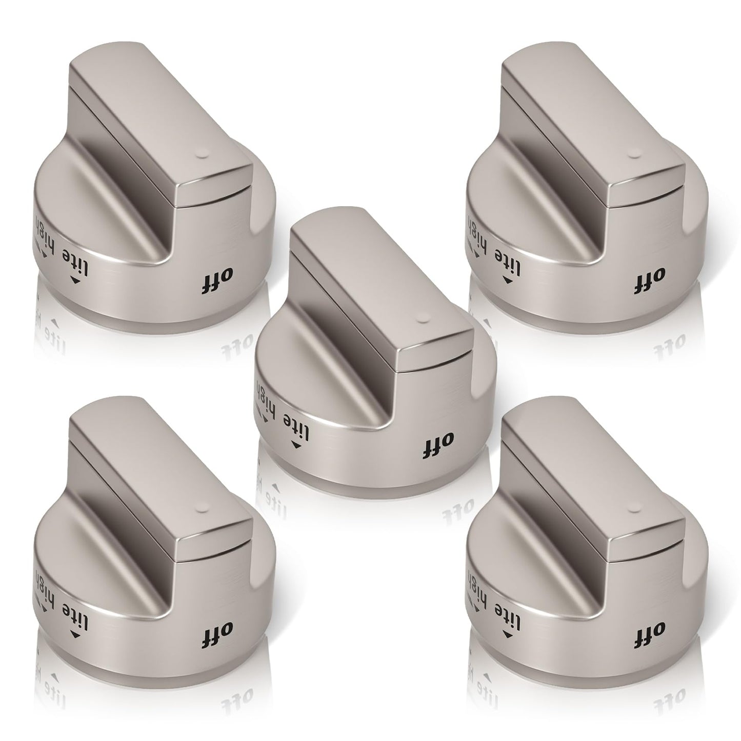 2026 Premium W11101439 (5PCS) Oven Range Burner Knob, W10858251 Surface Burner Knob for Maytag Gas Stove Knobs, Fit for Maytag Stove knobs MGR6600FZ0, MGR6600FB0, MGR6600FZ1, MGR7700LZ1, MGR6600FW0