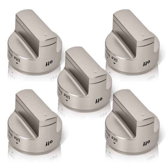 2026 Premium W11101439 (5PCS) Oven Range Burner Knob, W10858251 Surface Burner Knob for Maytag Gas Stove Knobs, Fit for Maytag Stove knobs MGR6600FZ0, MGR6600FB0, MGR6600FZ1, MGR7700LZ1, MGR6600FW0