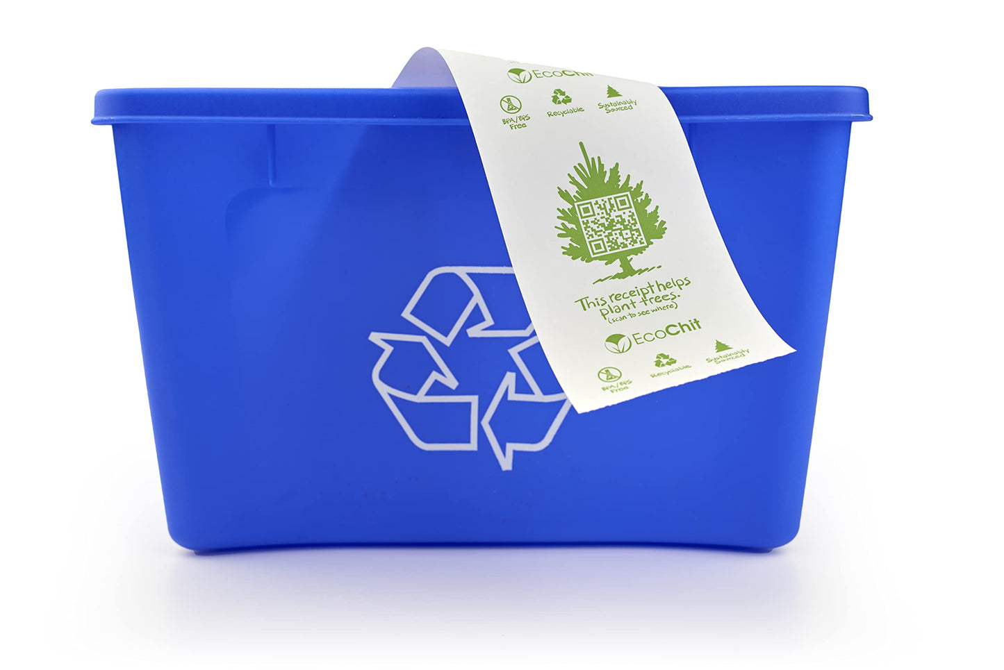 EcoChit Phenol-Free Thermal Paper Rolls, 2-1/4" x 45', Every Case Plants Two Trees, Case of 50