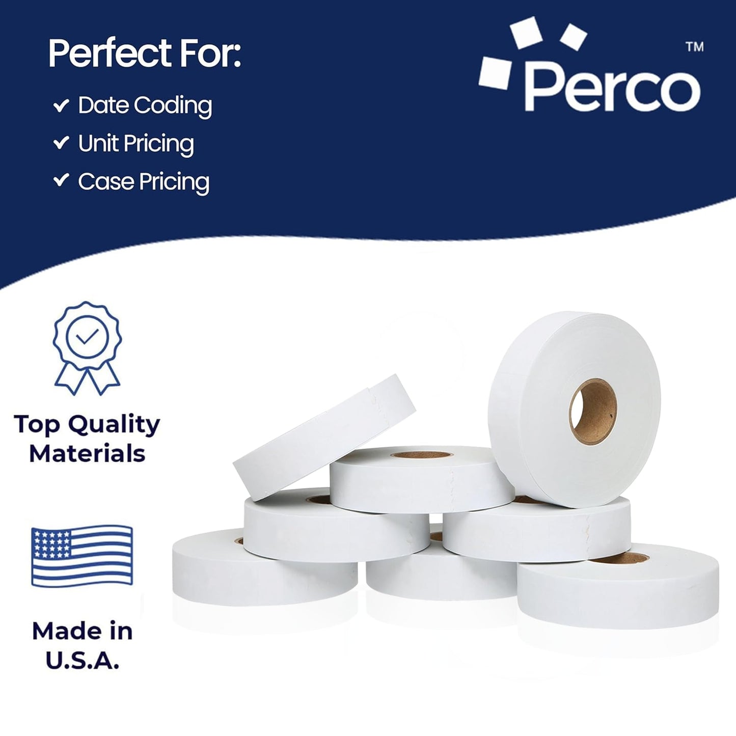 Pricing Labels for Monarch 1131 Removable Adhesives White - 20,000 Labels w/ 8 Rolls Value Pack, 1 Sleeve - Made in USA