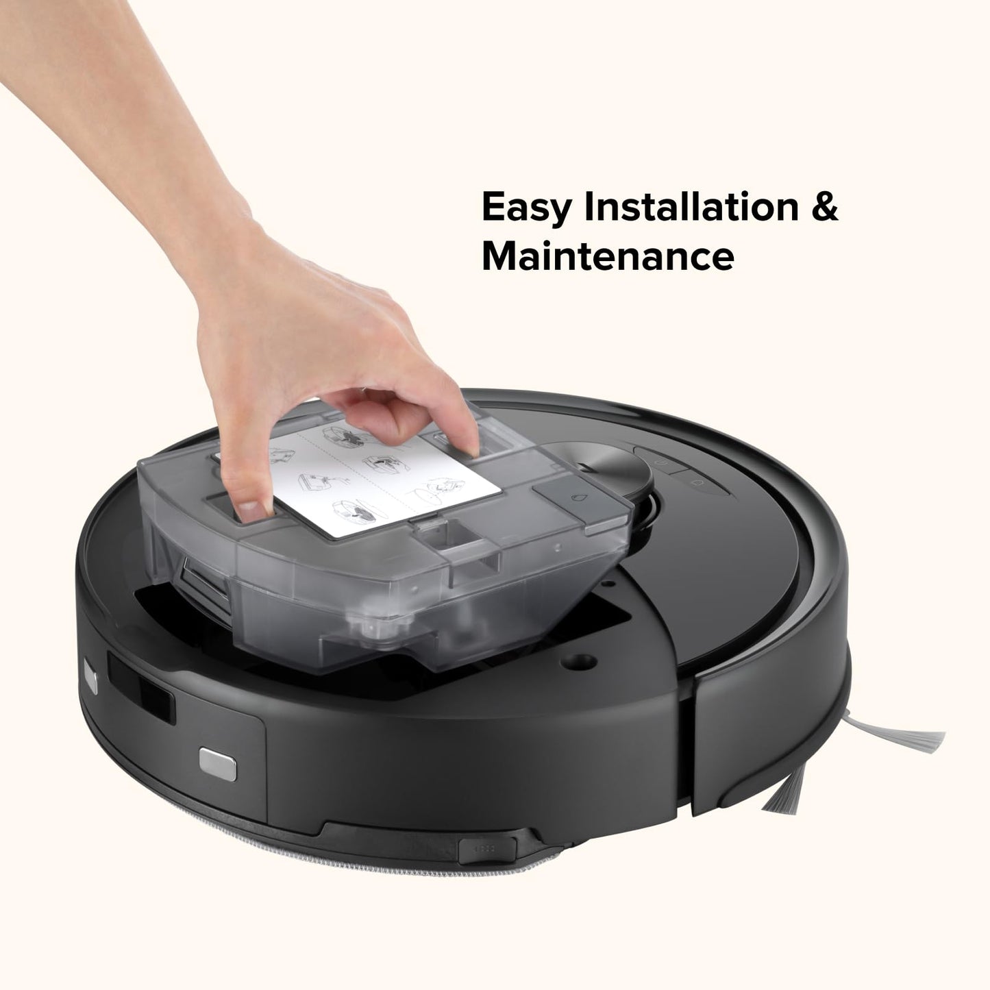 Roborock Washable Filter Replacement for Q10 Series (Q10 S5+, S5, X5, X5+, V, VF, V+, PF+, PF, VF+) Robot Vacuums, 2-Pack Reusable Filters
