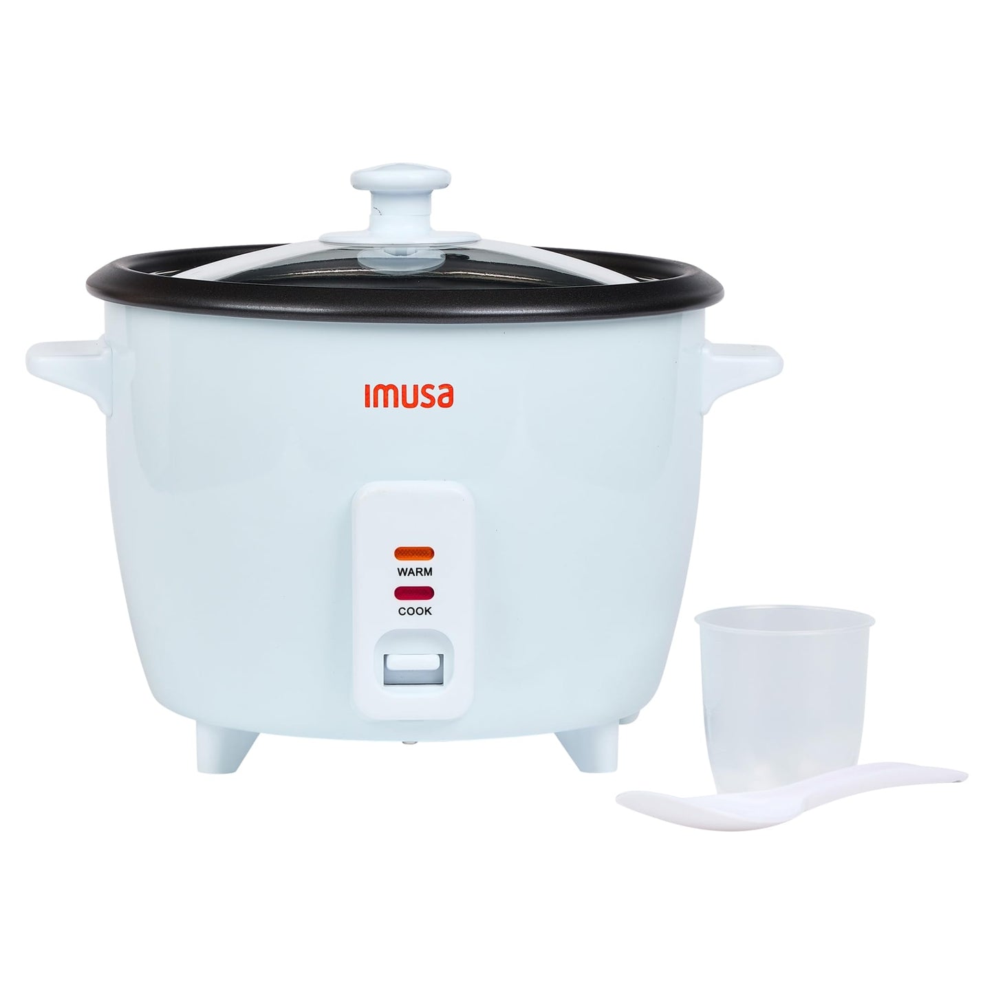 IMUSA Electric Rice Cooker 16 Cup Cooked 8 Cup Uncooked – Ceramic Nonstick Pot, Multi Cooker for Rice, Quinoa, Oatmeal, Stew – Keep Warm Function – Compact for Kitchen Dorm RV