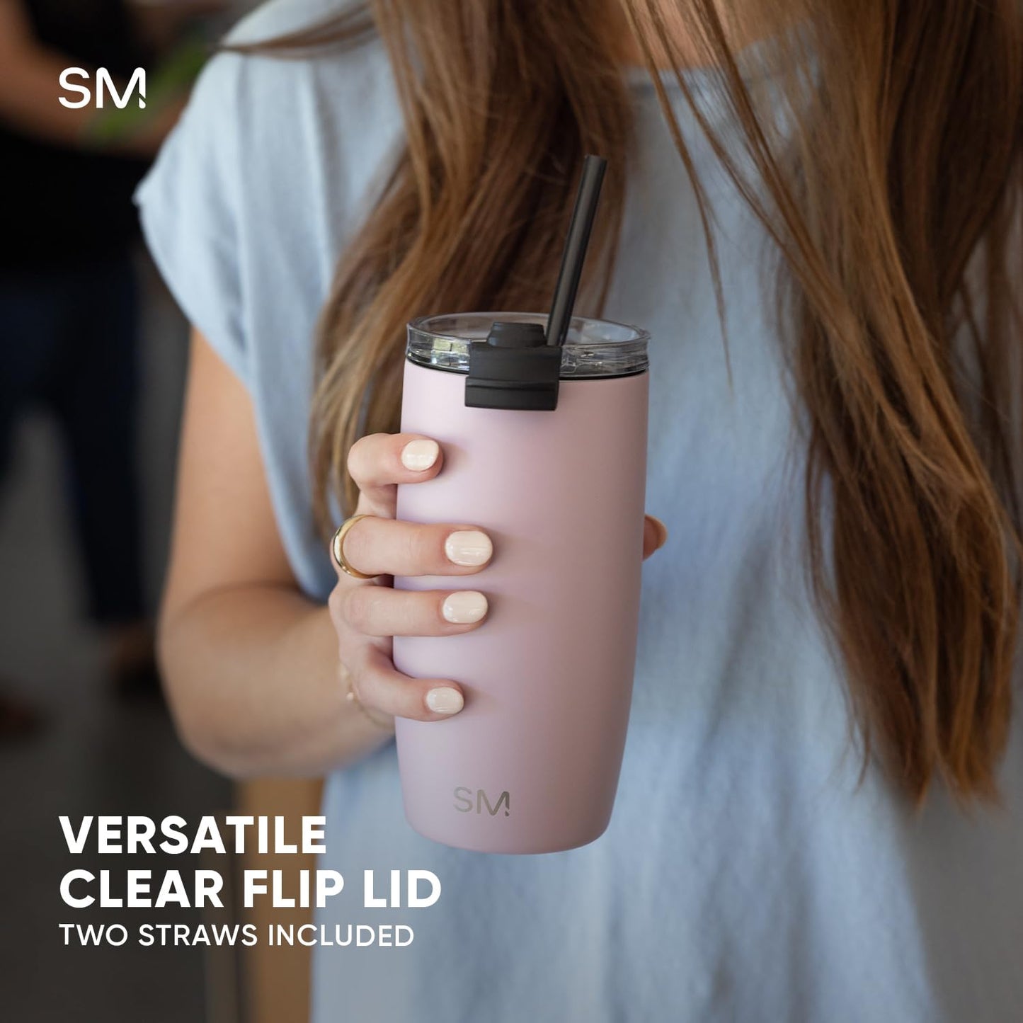 Simple Modern Voyager Tumbler with Flip Lid | Travel Coffee Mug | Insulated Stainless Steel Cold Brew Iced or Hot Coffee Cup | Gifts for Women Men Her Him | 12oz, Checkmate