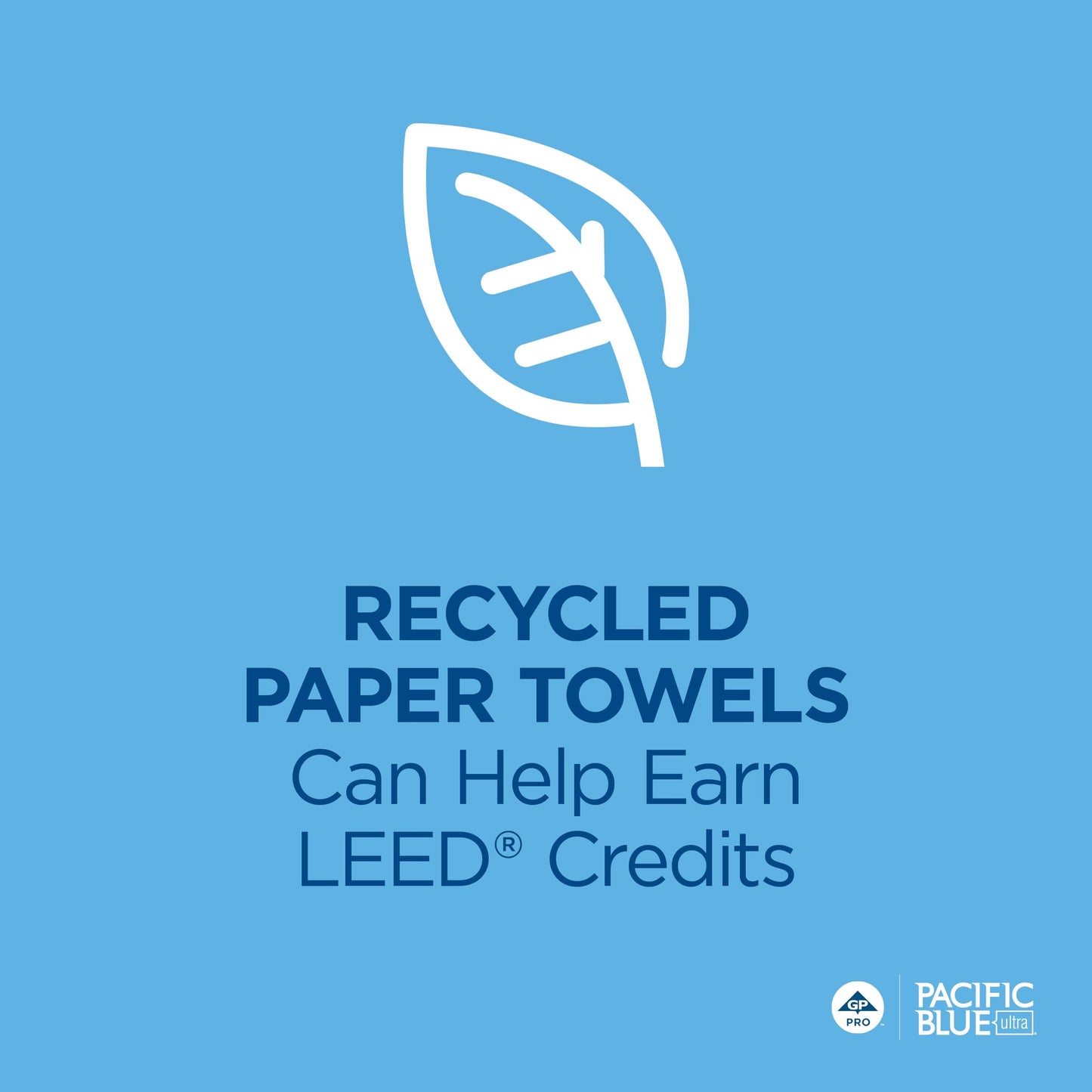 Georgia-Pacific Pacific Blue Ultra 8" High-Capacity Recycled Paper Towel Rolls by GP PRO (Georgia-Pacific); Brown; 26496; 1;150 Linear Feet Per Roll; 3 Rolls Per Case