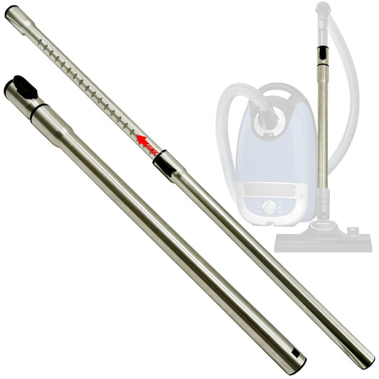 1-3/8'' Stainless Steel Vacuum Extension Wand Compatible with Miele C1 C2 C3 & Vacuums using 1 3/8 Inch Accessories & Attachments - 35mm Vacuum Extension Tube Replacement, Extends Up to 41.7" Long